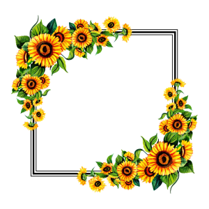 Floral frame PNG
