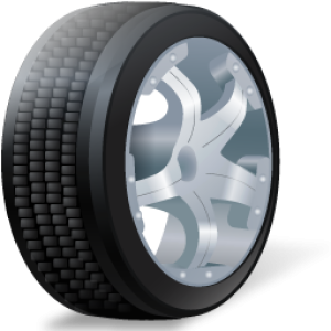 Car wheel PNG image, free download