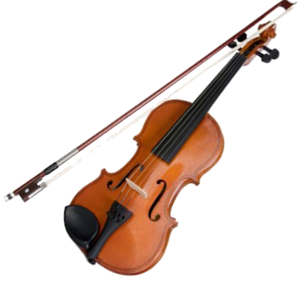 Violin and bow PNG