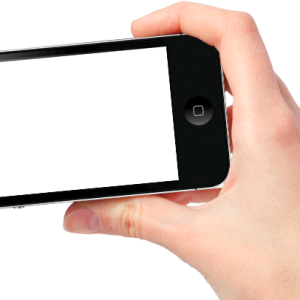 Phone in hand PNG