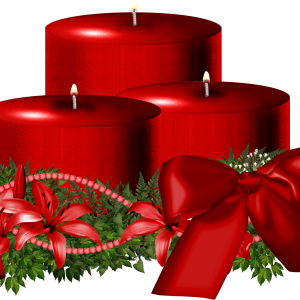 Christmas candle PNG image
