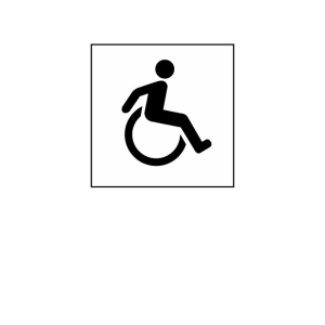 Disabled handicap symbol PNG