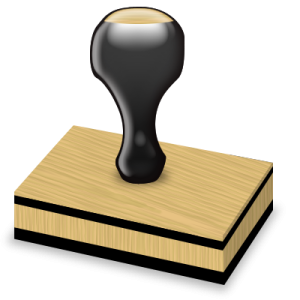 Rubber stamp PNG
