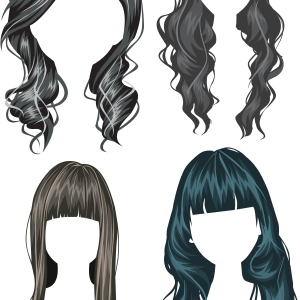 Hair wig PNG