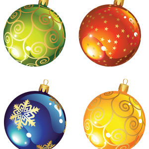 Christmas balls baubles