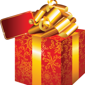 Gift red box PNG image
