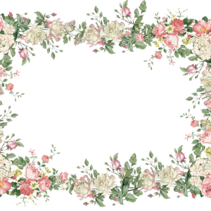 Floral frame PNG