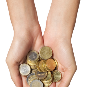 money in hand PNG