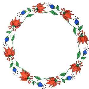 Floral frame PNG