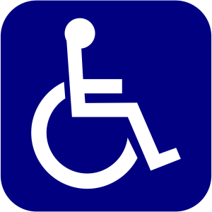Disabled handicap symbol PNG