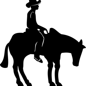 Cowboy silhouette PNG