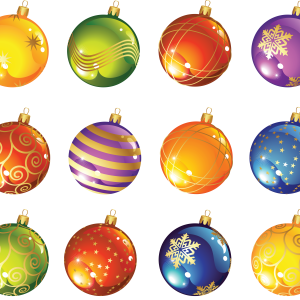 Christmas balls baubles