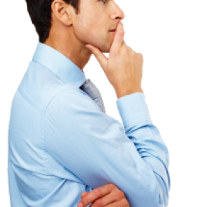 Thinking man PNG