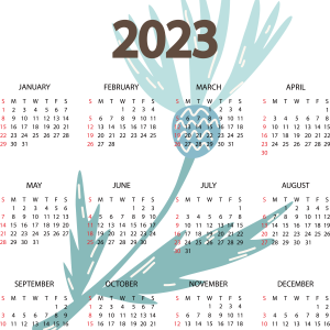 Calendar 2023 PNG