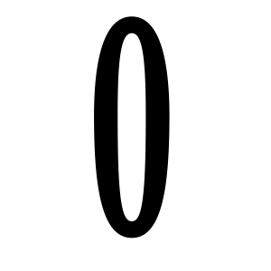 number 0 PNG