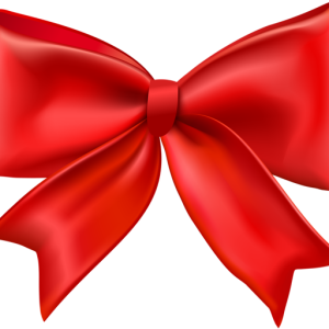 red ribbon bow PNG