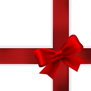 red ribbon bow PNG