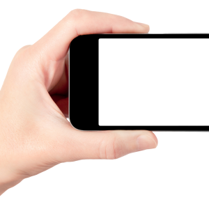 Phone in hand PNG