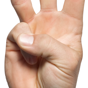 three hand PNG