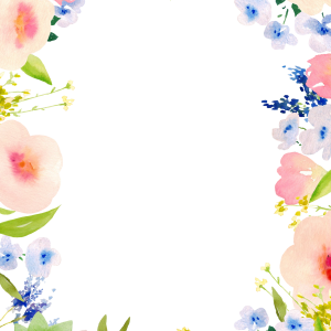 Floral frame PNG