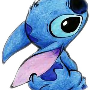 Stitch sitting PNG