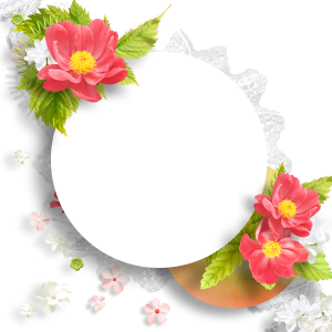 Floral frame PNG