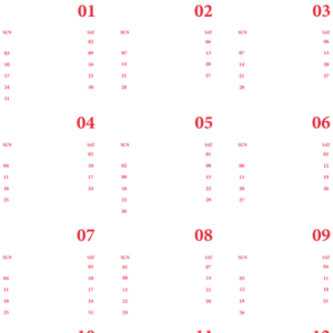 Calendar 2021 year PNG