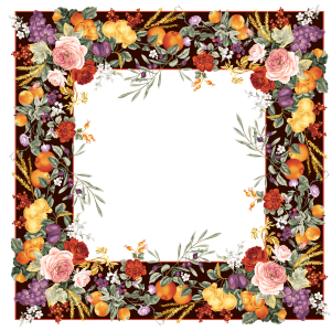 Floral frame PNG