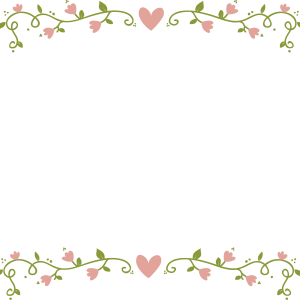 Floral frame PNG