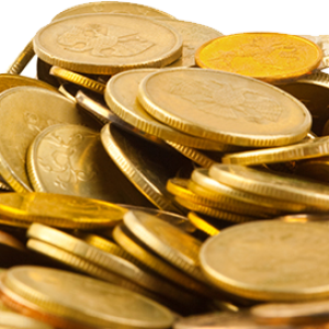 Gold coins PNG image