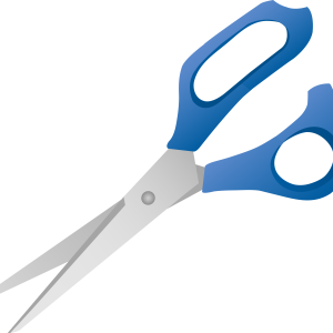 Blue scissors PNG image download