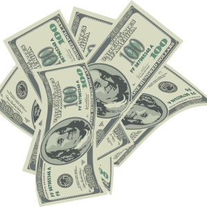 Falling money PNG