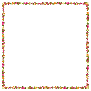 Floral frame PNG