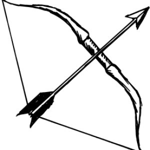 Arrow bow PNG