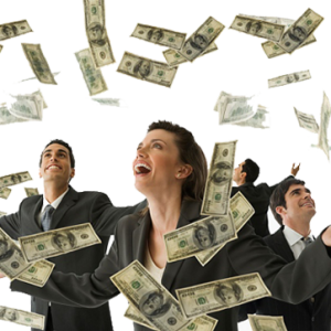 Falling money PNG