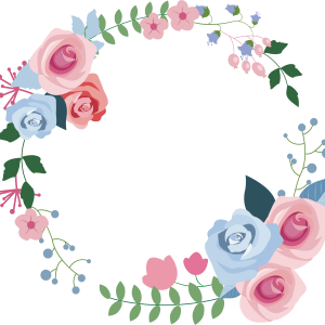 Floral frame PNG