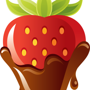 Strawberry with chocolate PNG