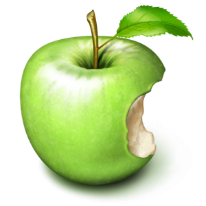Bitten apple PNG
