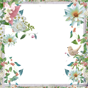 Floral frame PNG