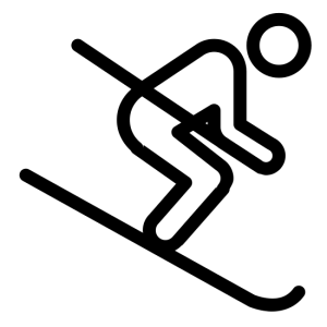 Skiing PNG