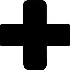black plus PNG