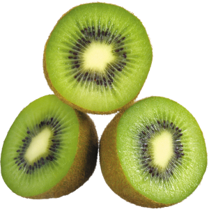 Green cutted kiwi PNG image