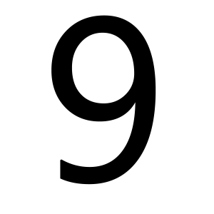 Number 9 PNG