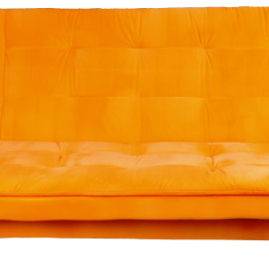 Orange sofa PNG image