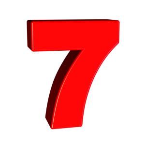 number 7 PNG