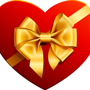 heart gift box PNG image