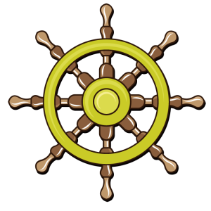 Ship's wheel, rudder PNG