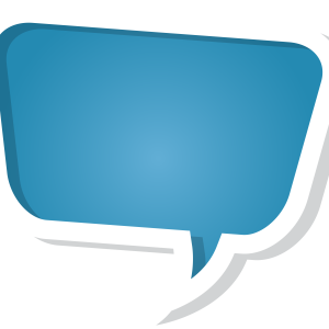 blue speech balloon PNG