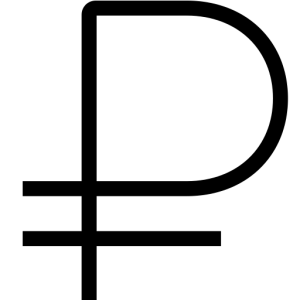 Russian ruble PNG