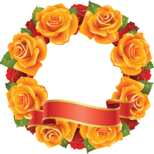 Floral frame PNG
